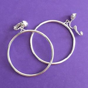 Clip-on hoop earrings